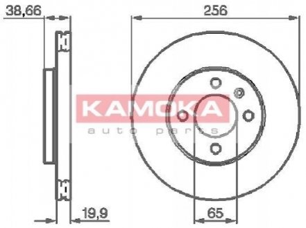 Тормозной диск KAMOKA 103414 (фото 1)