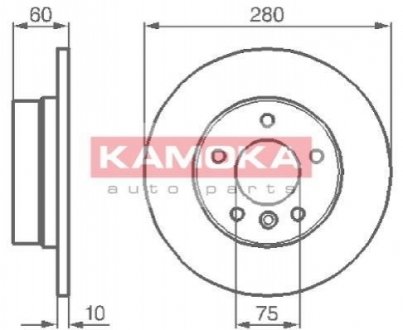 Гальмівний диск KAMOKA 103498