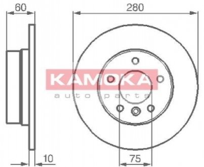 Тормозной диск KAMOKA 103498