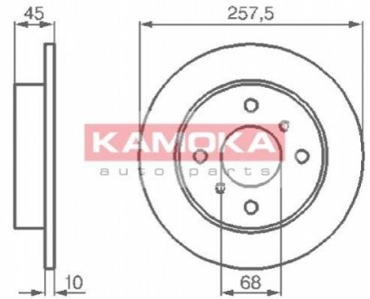 Тормозной диск KAMOKA 103534 (фото 1)