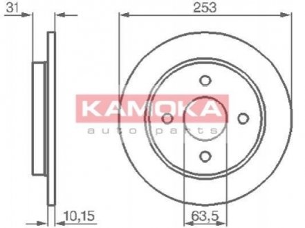 Тормозные диски FORD FOCUS 98-04 KAMOKA 103562
