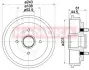 Барабан гальмівний (задній) Ford Fiesta/Fusion/Mazda 2 1.25-1.6D 01-12 KAMOKA (104031) зображення 1