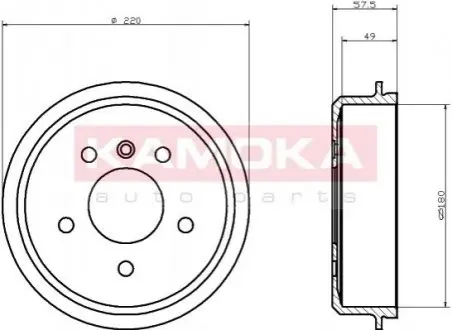 Гальмівний барабан KAMOKA 104045 Купити в Україні