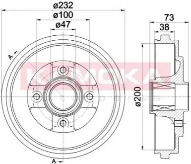 Тормозной барабан KAMOKA 104059