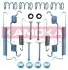 Комплект пружинок колодок ручника Opel Astra F/Ford Escort II 1.2-2.0 75-01 (Opel) KAMOKA (1070011) зображення 1