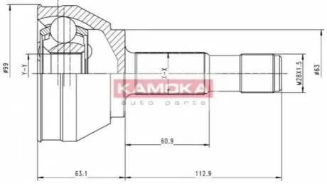 Шрус наружный KAMOKA 6152 Купить в Украине