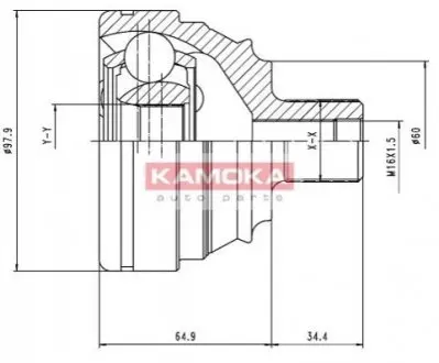 ШРКШ (зовнішній) VW T4 91-94 KAMOKA 6426 Купити в Україні