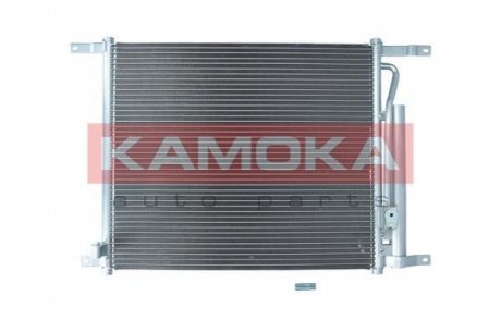 Радіатор кондиціонера (з осушувачем) Chevrolet Aveo 1.2/1.4 08- KAMOKA 7800260 (фото 1)