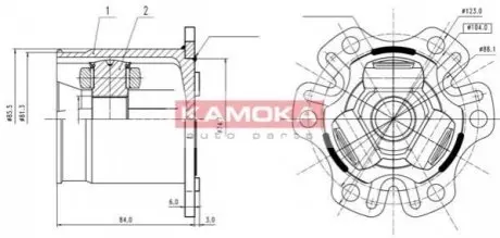 Шарнірний набір, привідний вал KAMOKA 8709 Купити в Україні