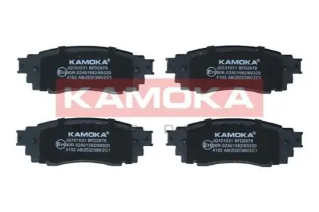 Колодки гальмівні (задні) Lexus NX 2.0/2.5 16V 14-/Toyota Alphard 3.5 15 KAMOKA JQ101031 Купити в Україні