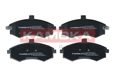 Колодки гальмівні (передні) Hyundai Elantra 00-06/Matrix 01-10/Kia Cerato 04-09 KAMOKA JQ101084 Купити в Україні