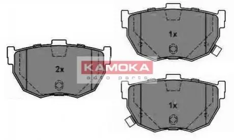 Колодки гальмівні (задні) Hyundai Elantra/Kia Cerato 00- (85.6x46.3) KAMOKA JQ1011276 Купити в Україні