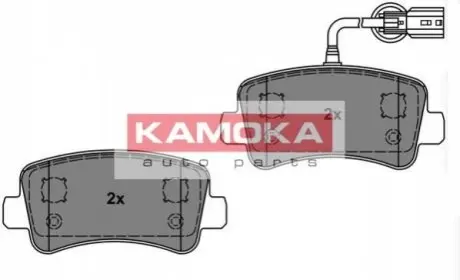 Комплект гальмівних колодок (задніх) Renault Master/Opel Movano 10- (однокатк.) KAMOKA JQ101144 Купити в Україні