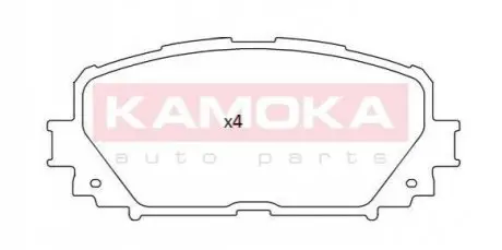 Колодки гальмівні (передні) Toyota Yaris 1.0-1.4 05 KAMOKA JQ101173 Купити в Україні