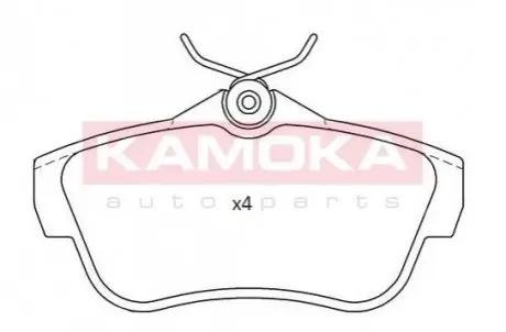 Колодки гальмівні (задні) Fiat Scudo/Peugeot Expert 1.6D/2.0D 07 KAMOKA JQ101174 Купити в Україні