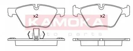 Тормозные колодки дисковые BMW 5 (F10/F11) 10- KAMOKA JQ101175