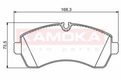 Колодки тормозные (передні) MB Sprinter (906,907,910) 210-519CDI/VW Crafter 30-35/30-50 06-(спарка) KAMOKA JQ1012089 Купити в Україні