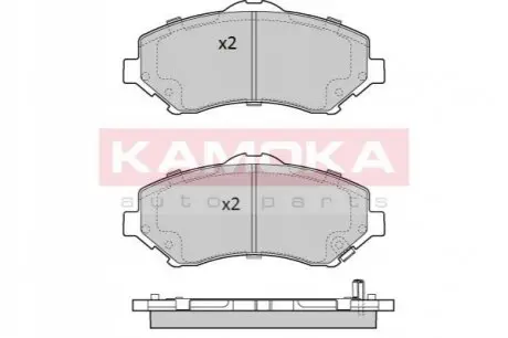 Колодки гальмівні (передні) Chrysler Grand Voyager V 07-/Dodge Caravan 08-/VW Routan 08-13 KAMOKA JQ101274 Купити в Україні