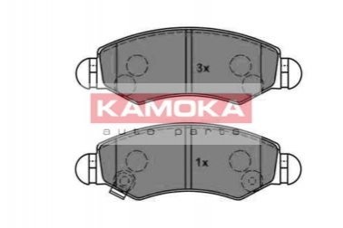 Гальмівні колодки, дискове гальмо (набір) - (1605976, 4704578, 5581083) KAMOKA JQ1012846 (фото 1)