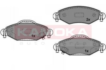 Гальмівні колодки, дискове гальмо (набір) KAMOKA JQ1013026