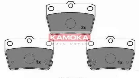 Колодки гальмівні (задні) Toyota Rav4 II 00-05 KAMOKA JQ1013062 Купити в Україні