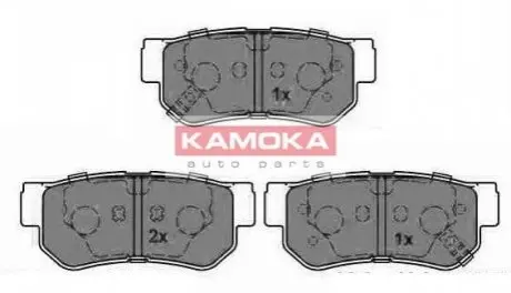 Колодки гальмівні (задні) Hyundai Trajet 99-08 KAMOKA JQ1013212 Купити в Україні