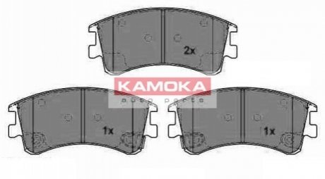 Гальмівні колодки, дискове гальмо (набір) KAMOKA JQ1013238