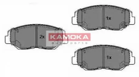 Колодки гальмівні (передні) Honda CR-V 2.0/2.4 16V 01-12 KAMOKA JQ1013316 Купити в Україні
