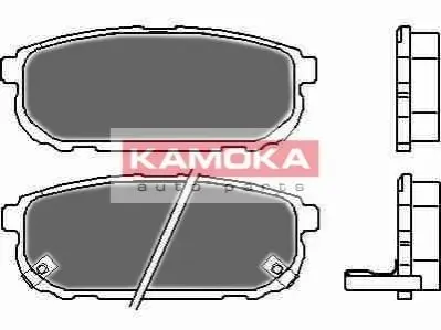 Колодки гальмівні (задні) Kia Sorento I 02-11 KAMOKA JQ1013472 Купити в Україні