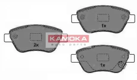 Колодки гальмівні (передні) Opel Corsa D 06-14 KAMOKA JQ1013840 Купити в Україні