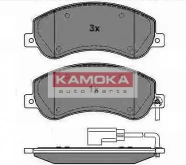 Колодки гальмівні (передні) Ford Transit 06-14/VW Amarok 10- (з датчиками) KAMOKA JQ1013856 Купити в Україні