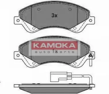 Гальмівні колодки, дискове гальмо (набір) KAMOKA JQ1013858