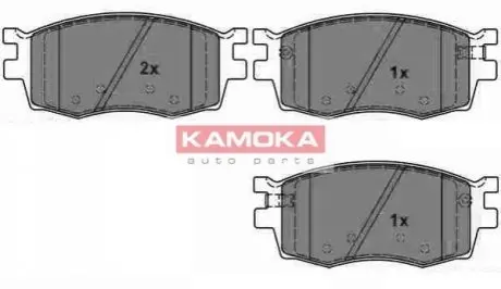 Колодки гальмівні (передні) Kia Rio II 05-/Hyundai i20 08-15/Accent 05-10 KAMOKA JQ1013910 Купити в Україні