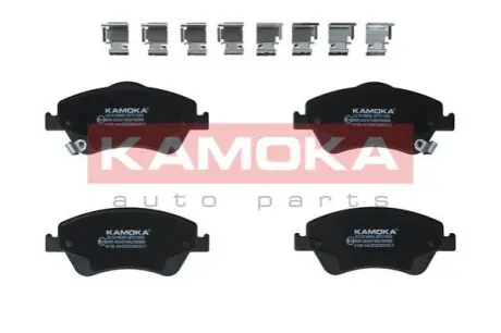 Колодки гальмівні (передні) Toyota Auris 06-12/Corolla 06-14 (з прижимною пластиною) KAMOKA JQ1018092