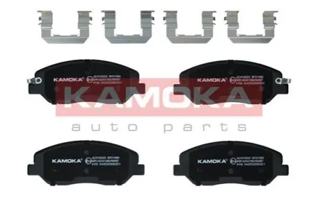 Колодки гальмівні (передні) Hyundai Santa Fe II/III/Genesis 06-/Kia Sorento/Ssangyong Korando 09 KAMOKA JQ1018222 Купити в Україні