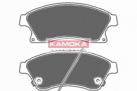 Тормозные колодки, дисковый тормоз.) KAMOKA JQ1018524 (фото 1)
