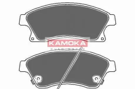 Колодки гальмівні (передні) Chevrolet Aveo 11-/Opel Astra J 09- (з прижимною пластиною) KAMOKA JQ1018524 Купити в Україні