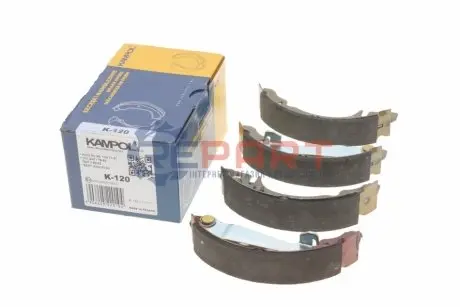 Колодки гальмівні (задні) Audi 80/A2/VW Golf I-II/Jetta I-II/Passat/Polo 74-05 (барабанні) (180x31) KAMPOL K120 Купити в Україні