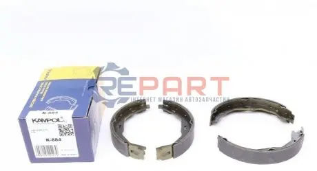 Колодки ручника MB C-class (W204/C204) 07- /E-class (A207/C207) 09- (164x25) (к-кт) KAMPOL K884 Купити в Україні
