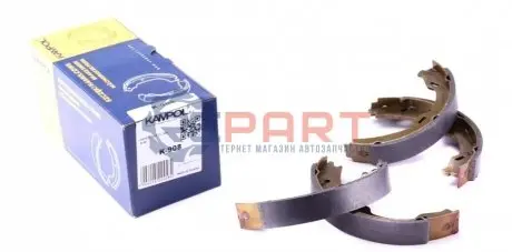 Колодки ручника MB S-class (W220)/CL-class (C215) 98- (180x25) (к-кт) KAMPOL K908 Купити в Україні