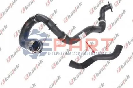 KAUTEK патрубок турбины CHEVROLET AVEO 1.3D-15 (середина) Kautek CH-TH022 Купить в Украине