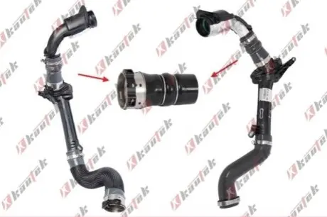 Фото RENAULT патрубок інтеркулера Kangoo 1.5dCI 08- Kautek (RE-TH052) зображення 1