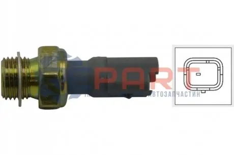 Датчик тиску оливи Citroen Jumper/Fiat Ducato 1.9D/2.0HDI/2.5TDi 94- (0.5 bar) (сірий) KAVO EOP-4502 Купити в Україні