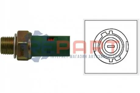 Датчик тиску оливи Renault Master/Trafic 1.9-2.0 dCi 00- (0.2 bar) (зелений) KAVO EOP-6501 Купити в Україні