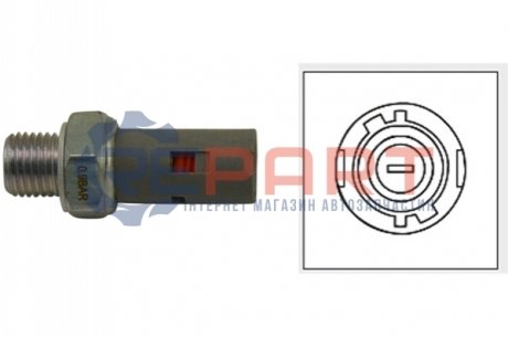 Датчик тиску оливи Renault Kangoo 1.2-1.9 97- (0.9 bar) (сірий) KAVO EOP6503 (фото 1)