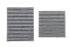 Фільтр салону Citroen C3 09-/C4 Cactus/Peugeot 2008 13-/207 06-15/208 12- (к-кт 2шт.) (вугільний) KAVO (FCA-10184C) изображение 1
