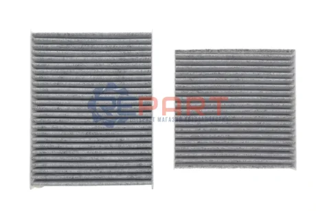 Фільтр салону Citroen C3 09-/C4 Cactus/Peugeot 2008 13-/207 06-15/208 12- (к-кт 2шт.) (вугільний) KAVO FCA-10184C