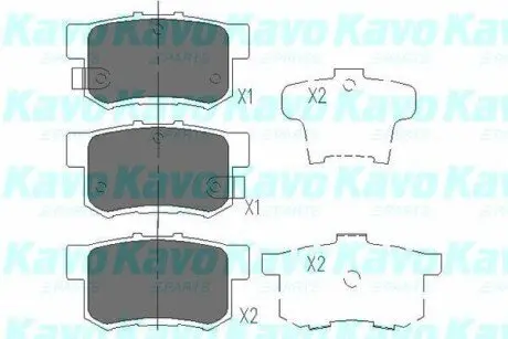 Комплект тормозных колодок PARTS KAVO KBP2009