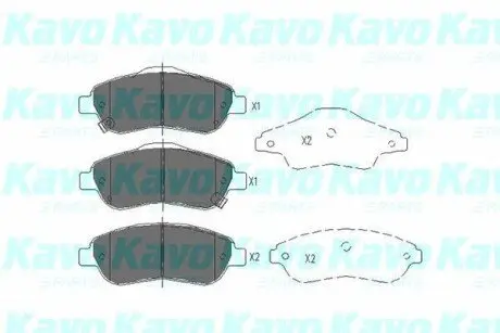 Колодки гальмівні (передні) Honda CR-V 07 KAVO KBP2041 Купити в Україні