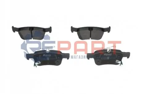 Колодки гальмівні (задні) Honda Civic 1.0-2.0 16- (122.4x53/122.4x48) KAVO KBP2068 Купити в Україні